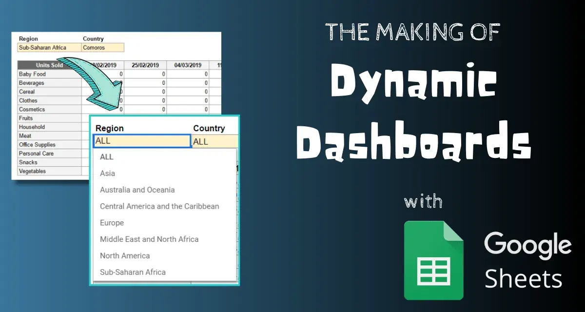 How to make a dynamic dashboard using Google Sheets